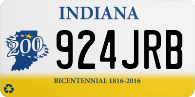 IN license plate 924JRB