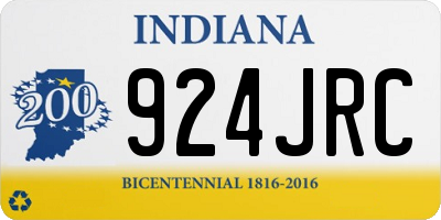 IN license plate 924JRC