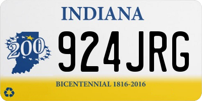IN license plate 924JRG