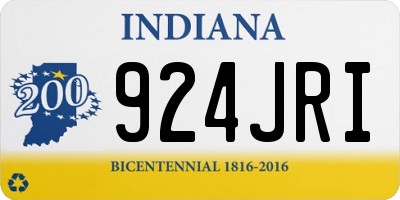 IN license plate 924JRI