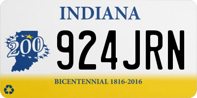 IN license plate 924JRN