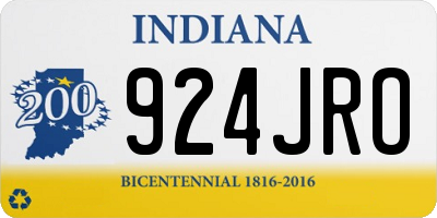 IN license plate 924JRO