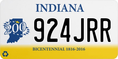 IN license plate 924JRR