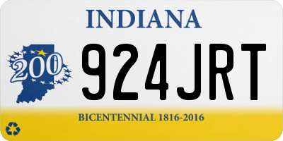 IN license plate 924JRT