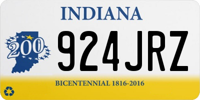 IN license plate 924JRZ