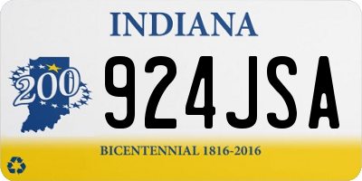 IN license plate 924JSA