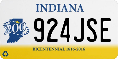 IN license plate 924JSE