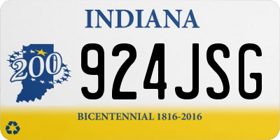 IN license plate 924JSG