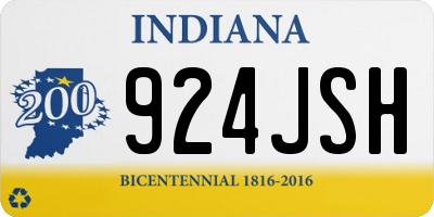 IN license plate 924JSH