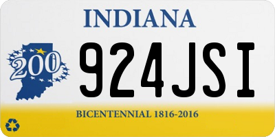 IN license plate 924JSI
