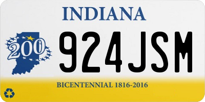 IN license plate 924JSM