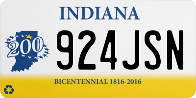 IN license plate 924JSN