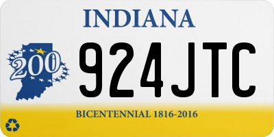 IN license plate 924JTC