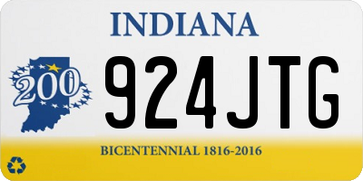 IN license plate 924JTG