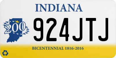 IN license plate 924JTJ