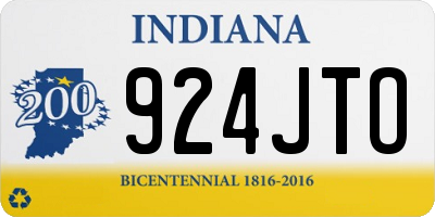 IN license plate 924JTO