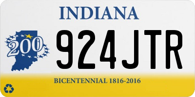 IN license plate 924JTR