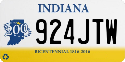 IN license plate 924JTW
