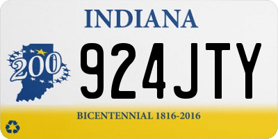 IN license plate 924JTY
