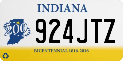 IN license plate 924JTZ