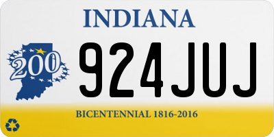 IN license plate 924JUJ