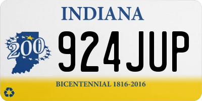 IN license plate 924JUP