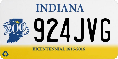 IN license plate 924JVG