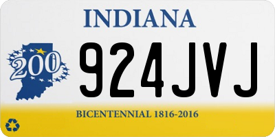 IN license plate 924JVJ