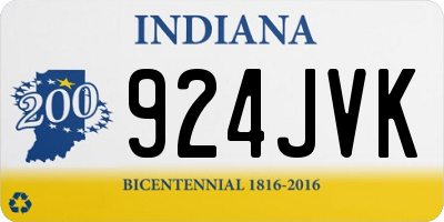 IN license plate 924JVK
