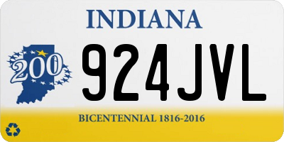 IN license plate 924JVL
