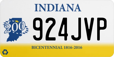 IN license plate 924JVP