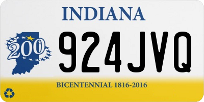 IN license plate 924JVQ
