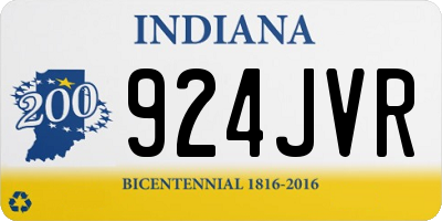 IN license plate 924JVR