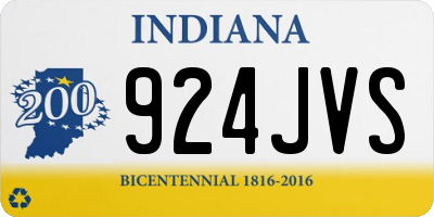 IN license plate 924JVS