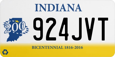 IN license plate 924JVT