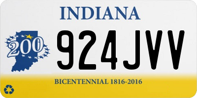 IN license plate 924JVV