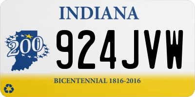 IN license plate 924JVW