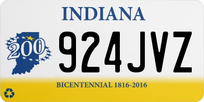 IN license plate 924JVZ