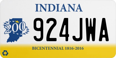 IN license plate 924JWA