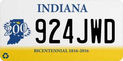 IN license plate 924JWD