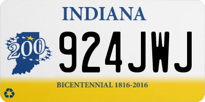 IN license plate 924JWJ