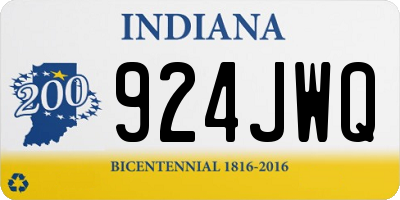 IN license plate 924JWQ
