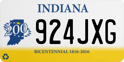 IN license plate 924JXG