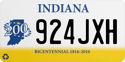 IN license plate 924JXH
