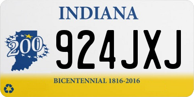 IN license plate 924JXJ
