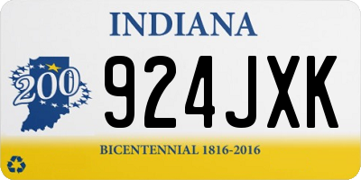 IN license plate 924JXK
