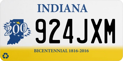 IN license plate 924JXM