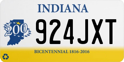 IN license plate 924JXT
