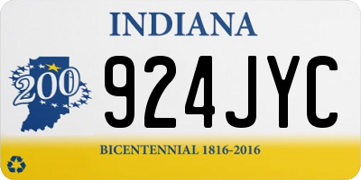 IN license plate 924JYC