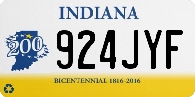 IN license plate 924JYF